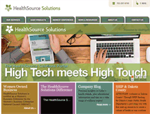 Tablet Screenshot of healthsource-solutions.com